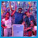 HP Sprocket Photo Booth Machine Instant Color Photo Printer - 10.1" Touchscreen, LED Ring Light - Customize w/250+ Fun Frames, Prints on 3x4 Zink Paper or Share via QR Code, Mobile Notify App -Pink - Image 6