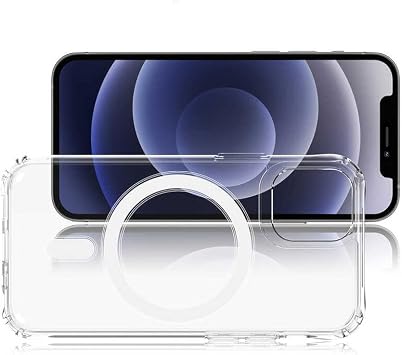 Zebana Apple iPhone 12 ile Uyumlu Kılıf Zebana Şeffaf Silikon Kılıf (Kablosuz Şarj Destekli) Şeffaf