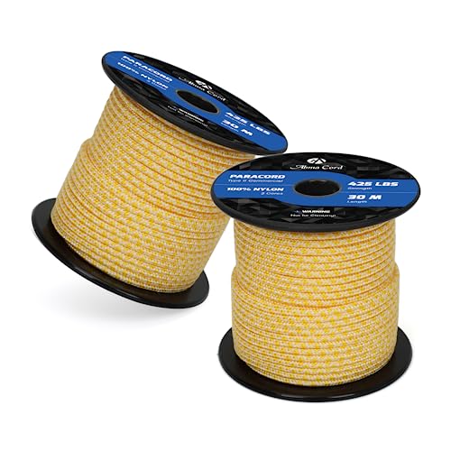Abma Cord Paracord 425 lbs 3mm 100% Nylon 30M - Honeycomb, Diamond-honeycomb, 30 Meters