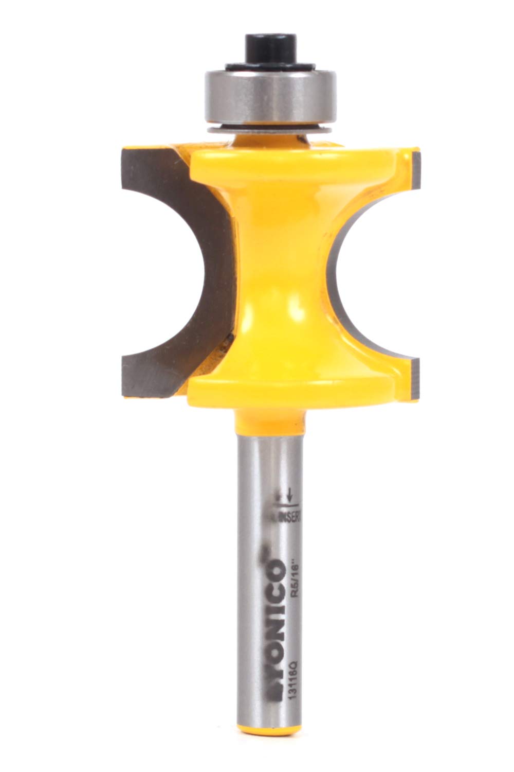 Yonico Grain/Silver 13116Q 5/8-Inch Bead Bullnose Router Bit 1/4-Inch Shank