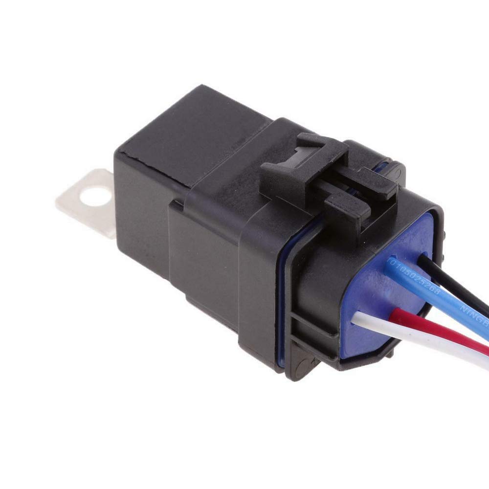 Relè A 4 Pin A 5 Pin 12v 40A Con Spina E Cablaggio Da 12 Cm Relè For Auto Di Modifica Dell'automobile Impermeabile Parti Di Ricambio(Size:12v 40A 4 Pin - Foto 4