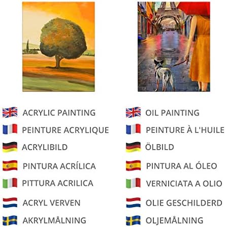 Kurtzy Blank Canvas (12 Pack) - 20 x 25cm (8 x 10 inches) - Pre Stretched Canvas Panel Boards - Suitable for Acrylic and Oil Painting Also for Sketching and Drawing