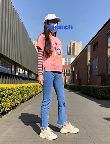 Kiench Girls Flare Jeans Bootcut Pants Pull On Jeggings with Pockets3