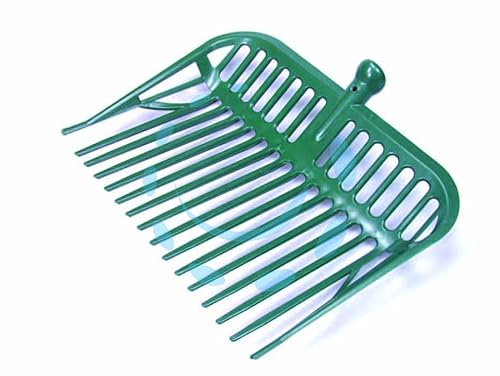 Horca de plástico para estiércol de ABS, 16 dientes, 31 x 42 cm