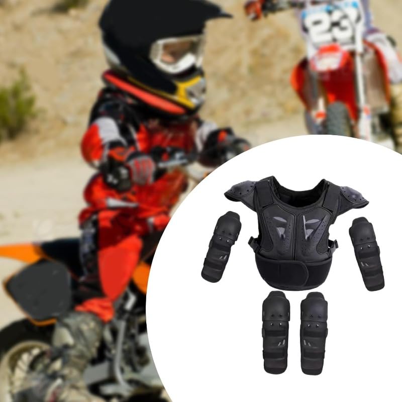 Per moto, ragazzi e ragazze, skateboard, petto, colonna vertebrale, protezione per la schiena, dirt bike, Gear per bambini, armatura e ginocchio