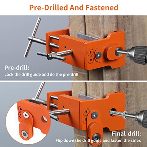 Zvmttoy Cabinet Clamps Set Of 4 - Face Frame Clamps For Installing Cabinets, Claw Clamps With Two Side Screws And Drill Hole Guide Cabinet Installation Tools (4-Pack) #TOP4