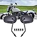 8mm 10mm Motorcycle Oval Rear View Mirrors Compatible with Cruiser Chopper Street Bike Standard Bike(Black#1)