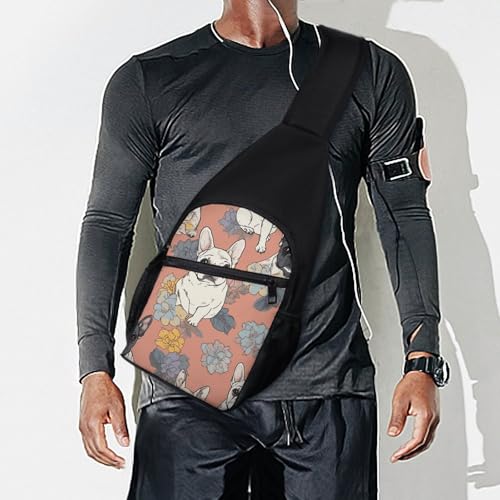 Mochila bandolera ligera con diseño de bulldog francés miniatura 7
