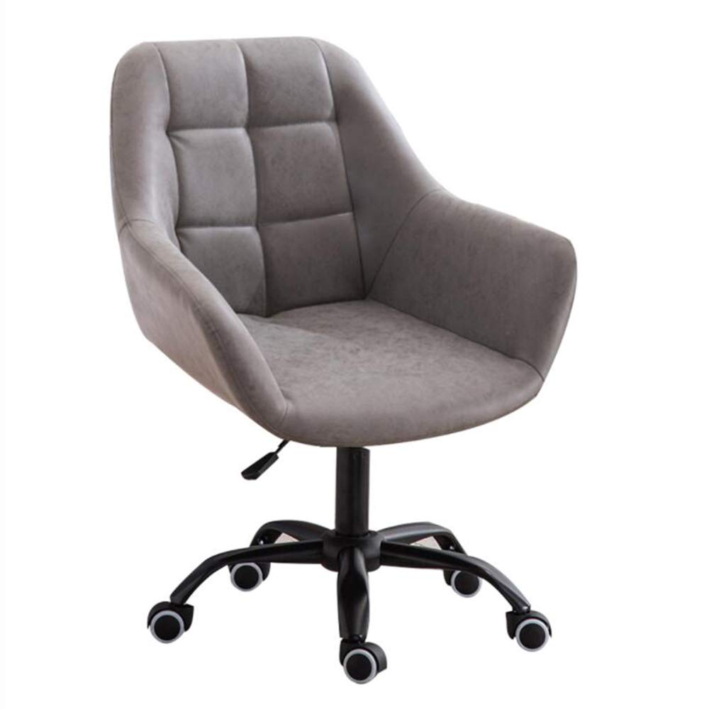 Chaise de bureau réglable en hauteur avec accoudoirs et siège cuir PU pivotante 360