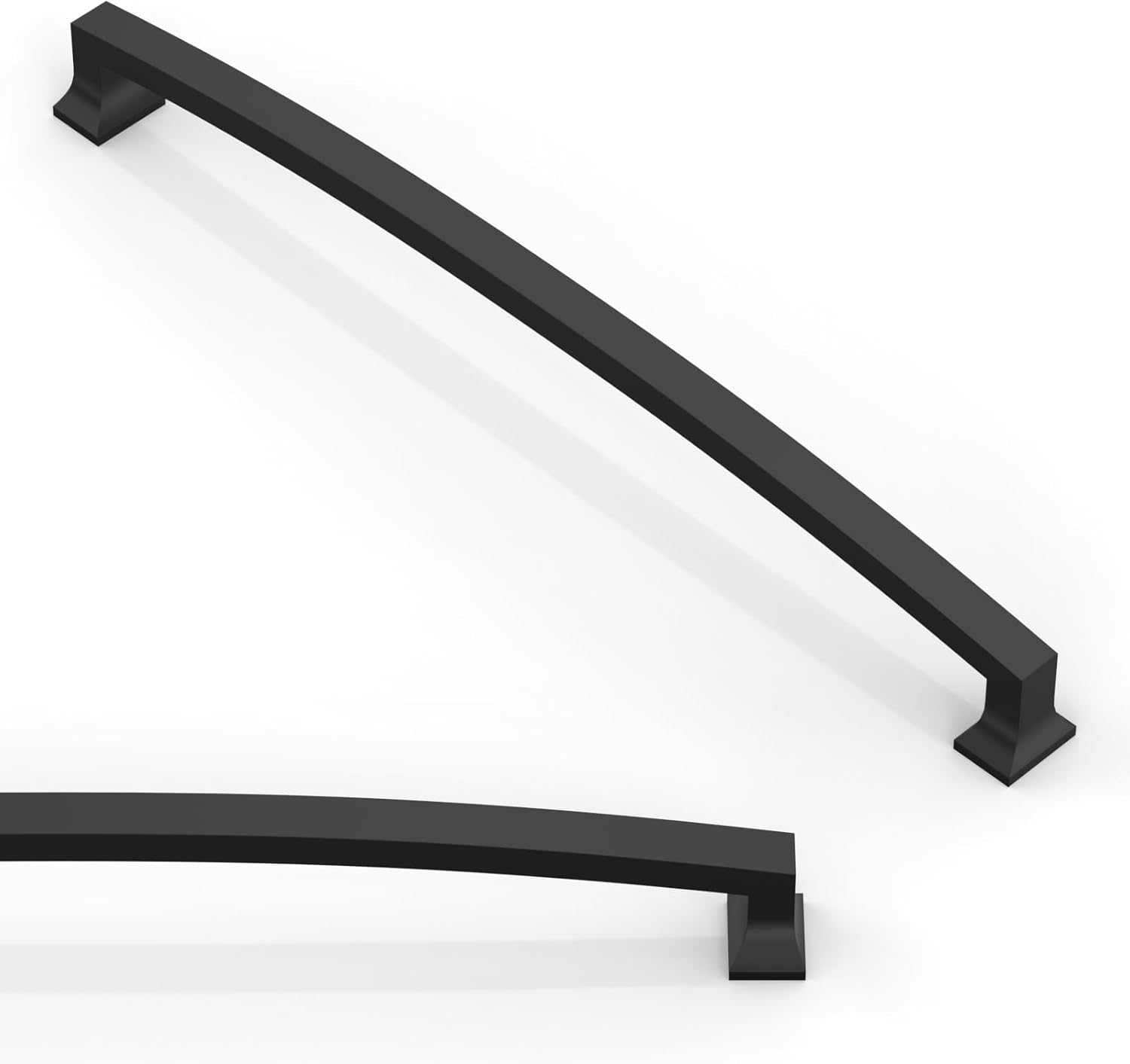 10 Pack Matte Black Cabinet Pulls 7.5 Inch(192mm) Kitchen Cabinet Handles Solid Zinc Alloy Cabinet Hardware Drawer Pulls