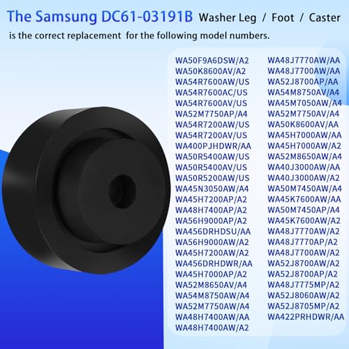 Image of DC61-03191B Leveling Leg Rubber Pad Replacement for Washing Machine