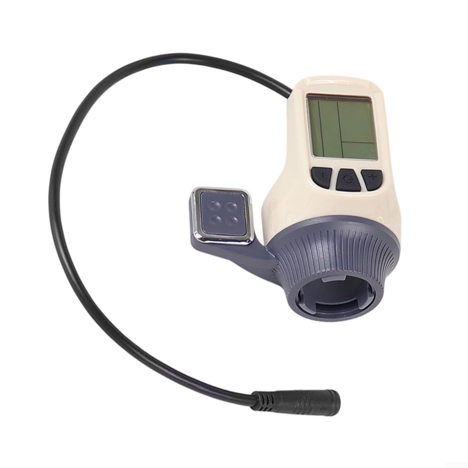 Acelerador de tablero con pantalla LCD para scooter eléctrico INOKIM LIGHT 2, conjunto de medidor de acelerador de plástico, pieza de control ligera resistente al desgaste (blanco)