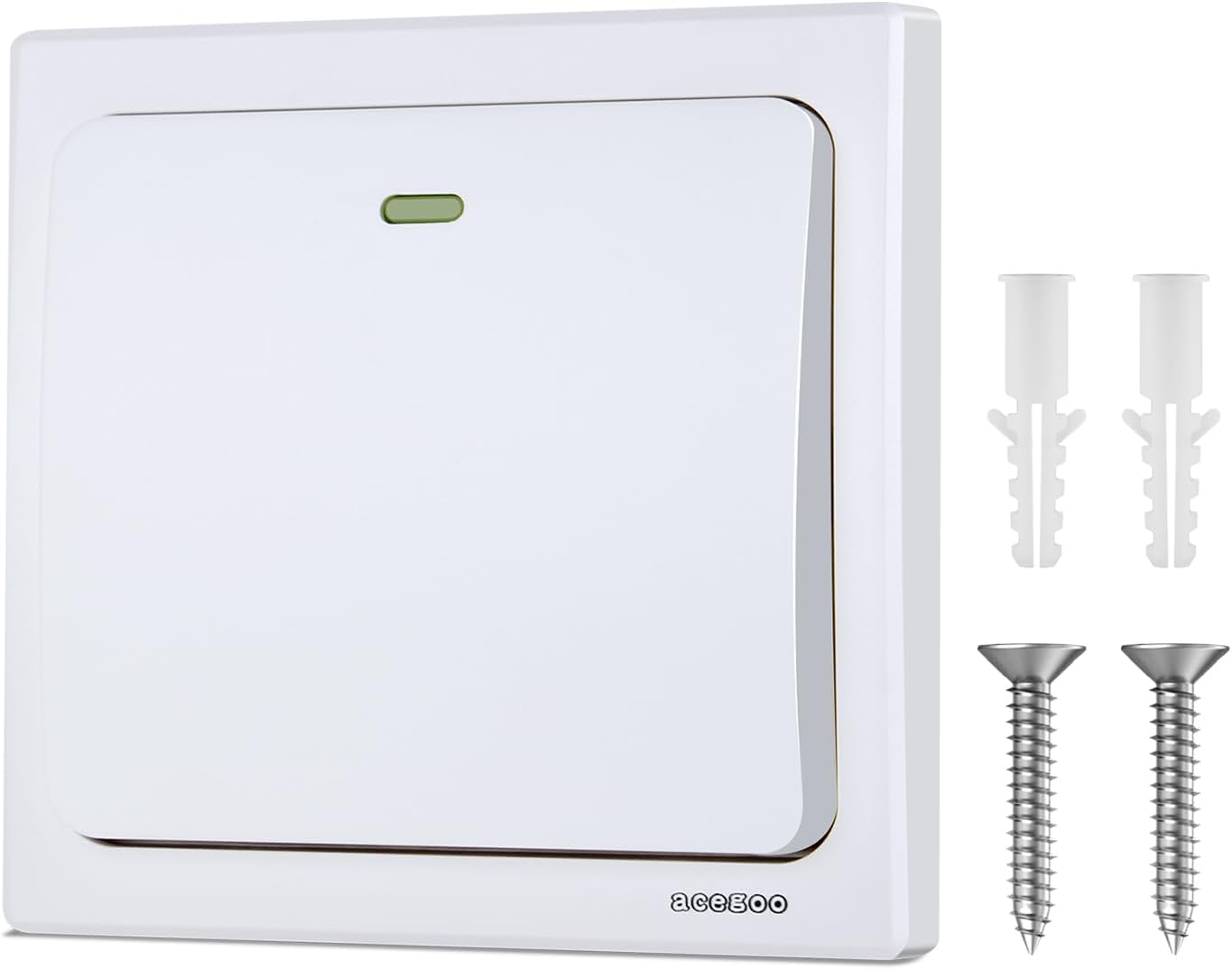 acegoo Wireless Wall Switch(Receiver not included), Need Works with Acegoo Receiver Self-powered, Kinetic-Switch No Wiring No Battery Required Remote Control Lighting & Appliances SYNC