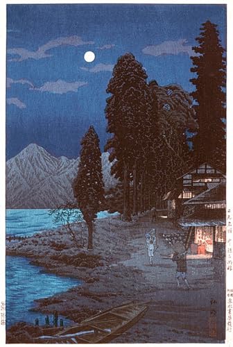 Cuadro de lienzo de Chuzenji-ko de Takahashi Hiroaki: añade paz japonesa a tu salón de 60x90cm