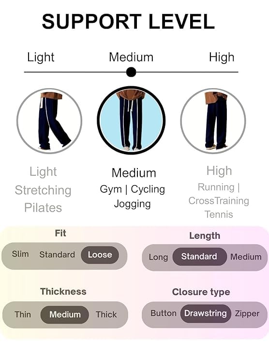 Image of GRECIILOOKS Men's Loose Mid Rise Casual Trousers Pants | Regular | Sports Stylish Track Pant | Sweatpants (Available in Plus Size)