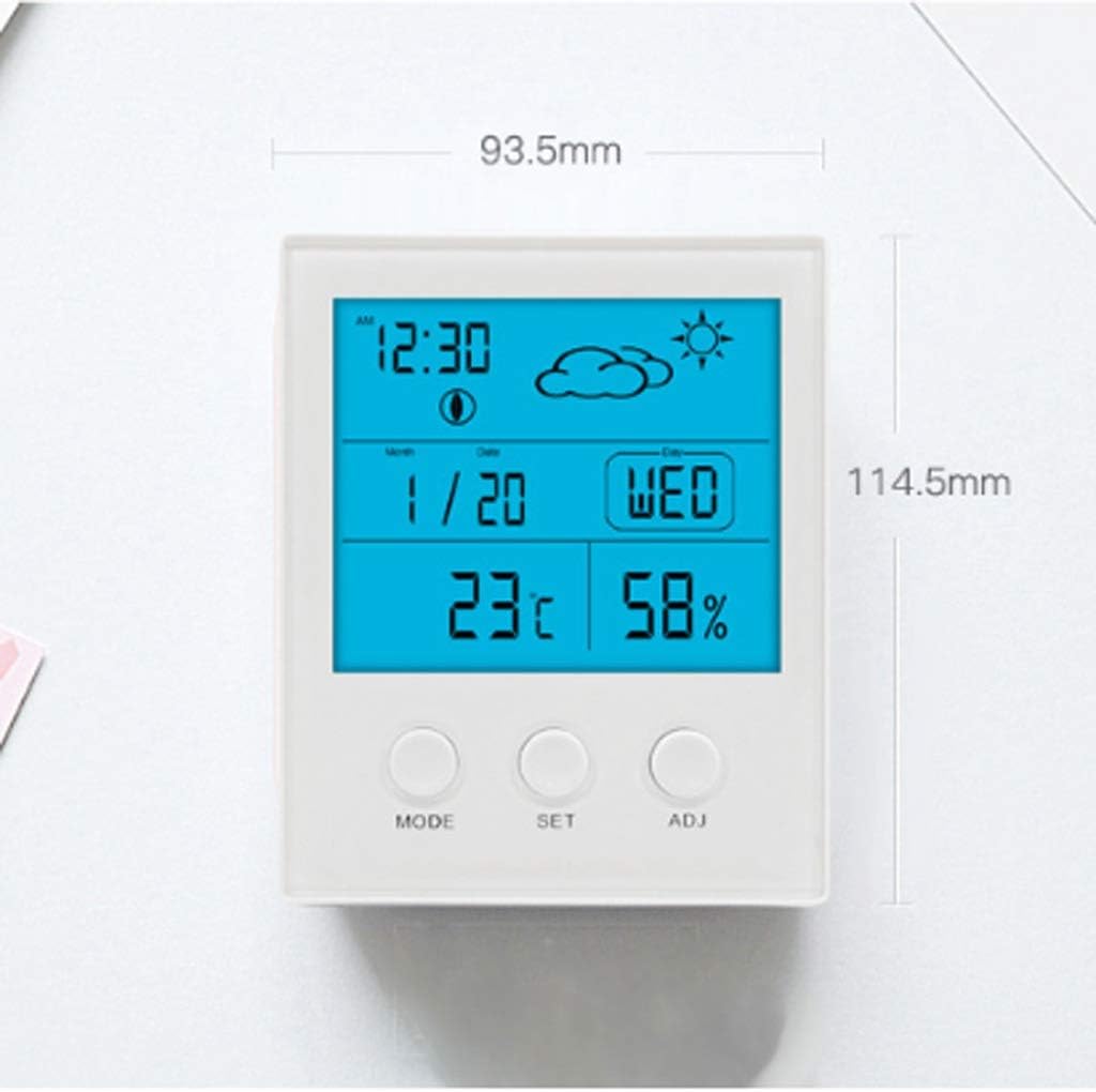 Electronic Thermometer Hygrometer High Precision Large Screen Temperature Hygrometer Indoor Baby Room Greenhouse Hygrometer (D)