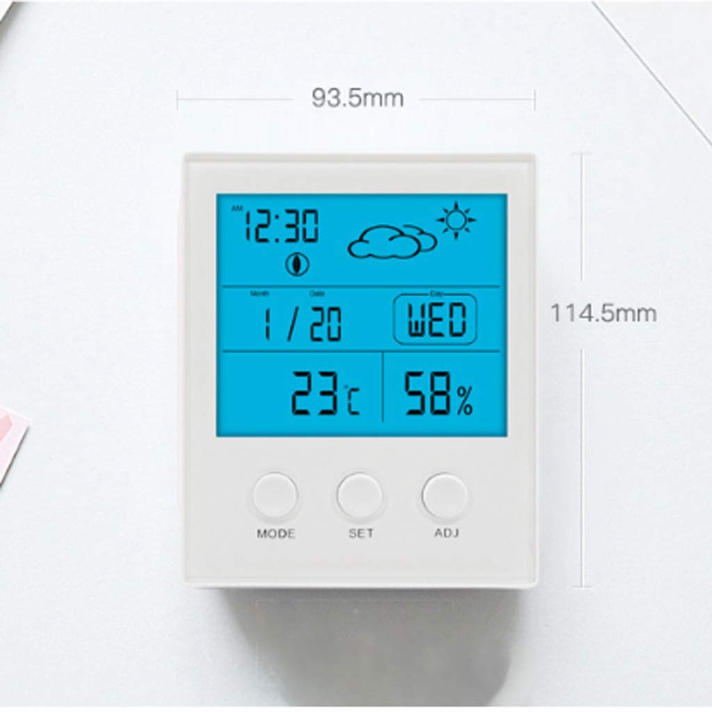 Electronic Thermometer Hygrometer High Precision Large Screen Temperature Hygrometer Indoor Baby Room Greenhouse Hygrometer(D)