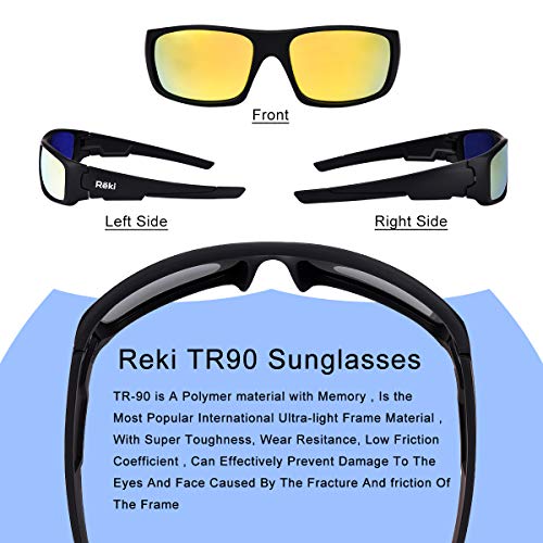 Reki Polarized Sports Sunglasses for Men Women Cycling Running Driving Fishing2