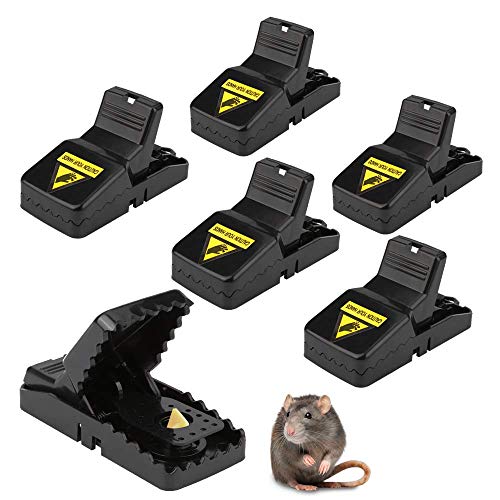 Preisvergleich Produktbild Redmoo Mausefalle, 6 Stücke Profi-MäUsefalle, Leistungsstark, einfach zu bedienen, effizient, schnell tötend, Wiederverwendbar In Haus Und Garten (01)