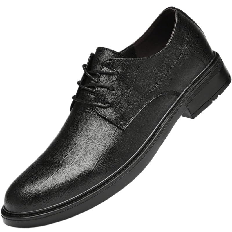 Men's Dress Shoes Faux Patent Leather Oxford Dress Shoes Classic Lace-up Formal Tuxedo Shoes Business Oxfords Leather Dress Shoes Mens Casual Dress Shoes