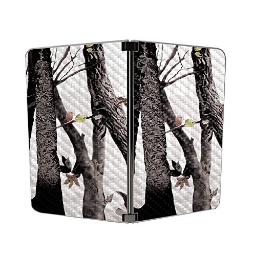 Image of MightySkins Carbon Fiber Skin for Microsoft Surface Duo - Artic Camo | Protective, Durable Textured Carbon Fiber Finish | Easy to Apply, Remove, and Change Styles | Made in The USA
