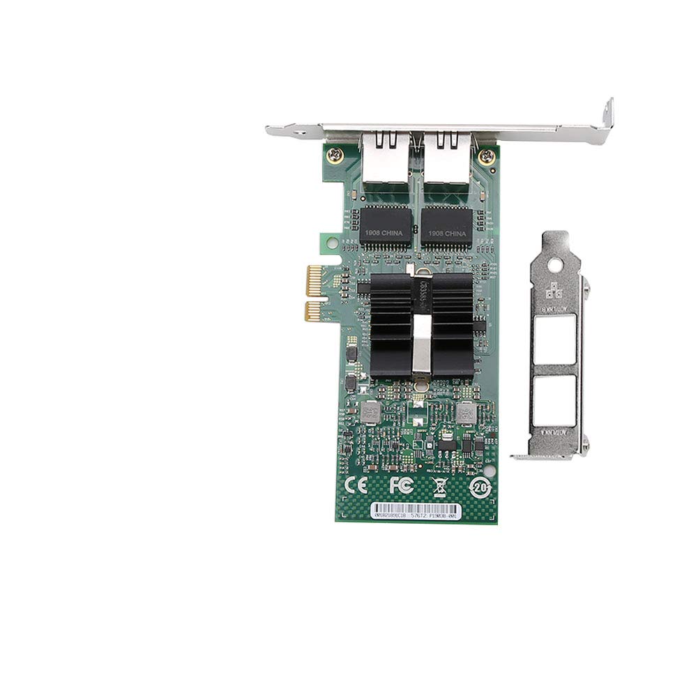 Scheda NIC Gigabit a Doppia Porta 82576-T2 per connettività Server da 1000 Mbps, Adattatore di Rete PCI-E Affidabile per Applicazioni Desktop e Server