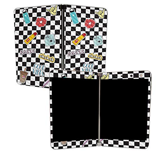 Image of MIGHTY SKINS MightySkins Carbon Fiber Skin for Microsoft Surface Duo - VSCO Girl | Protective, Durable Textured Carbon Fiber Finish | Easy to Apply, Remove, and Change Styles | Made in The USA