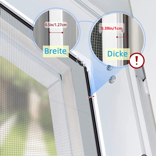 Fliegengitter mit Magnetverschluss für Fenster UtauHom