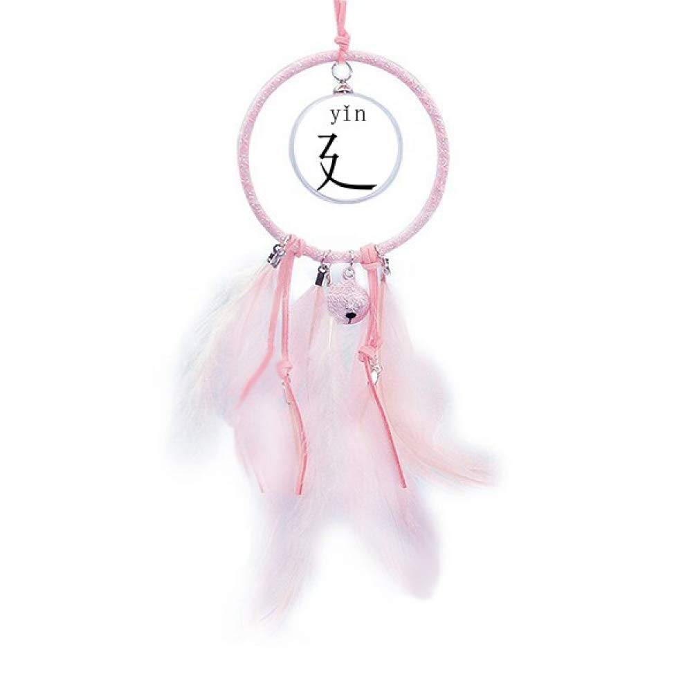 Atrapasueños yin pequeña campana dormitorio decoración amuleto oriental casa