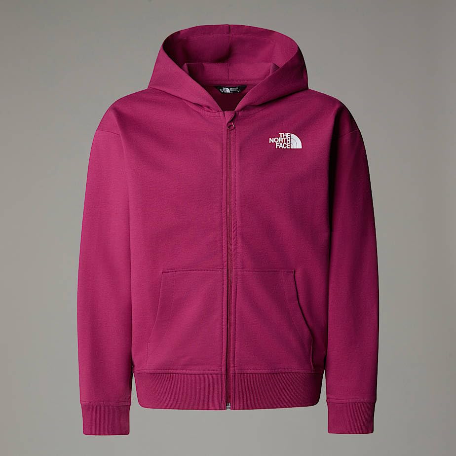 The North Face Full Zip Oversize Light Hoodie Giacca con Cappuccio Bambine e Ragazze (Pacco da 1)