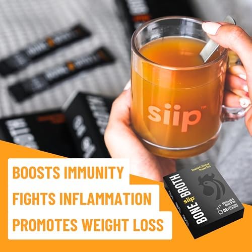 Siip Chicken Bone Broth Packets, 25 Packets 8g Protein | Keto & Paleo Friendly, Gluten Free - 4