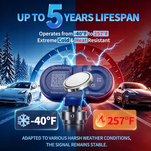 Image of 4PCS Bluetooth TPMS Sensor for Tesla Model 3, Y, S, X 2020-2026