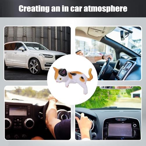 Mini Cat Desk Figurines, Mini Cat Desktop Ornament, 12PCS Resin Cats Figures Desk Ornament, Cute Accessories for Computer Monitor Decoration Car Dashboard Home Cats Lovers — view 4
