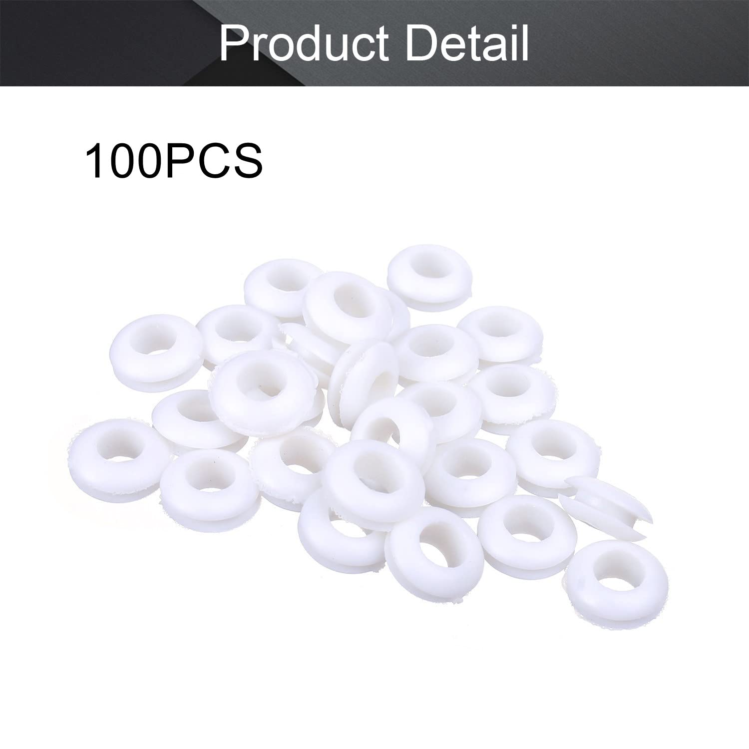 Rubber Grommet 100Pcs 6mm Inner Dia Oil Resistant