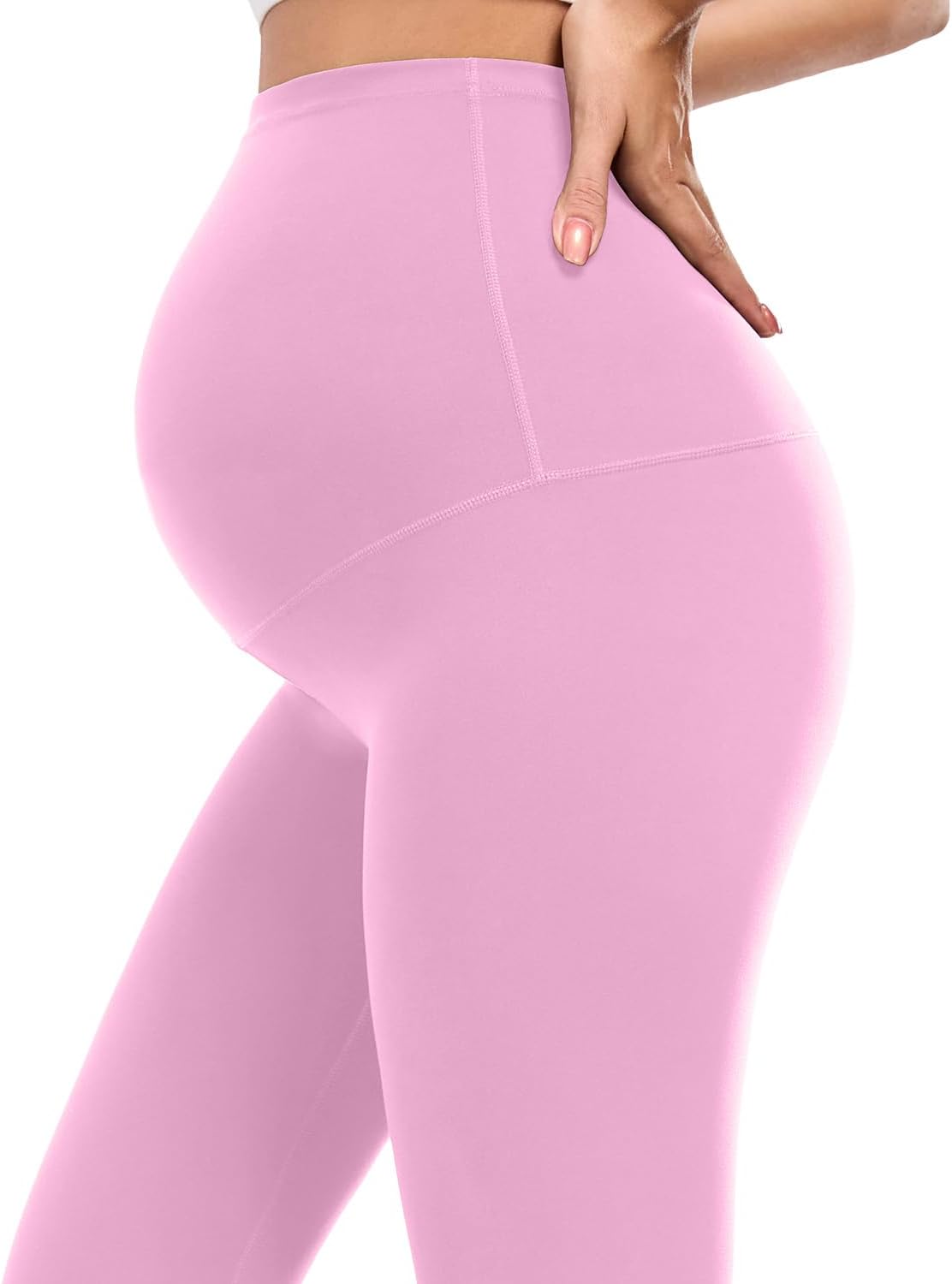 wirarpa Women's Maternity Leggings Over The Belly Pregnancy Yoga Pants Buttery Workout Activewear 25" - Image 4