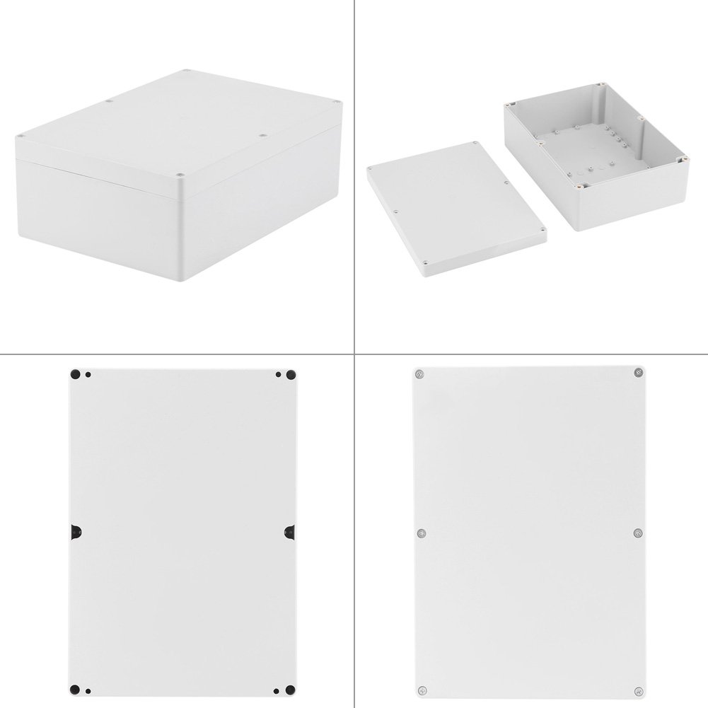 Junction Box, 263 * 185 * 95mm ABS Plastic IP65 Junction Boxes Electrical Enclosure Box Cable Connector Project Box Outdoor Enclosure Instrument Case