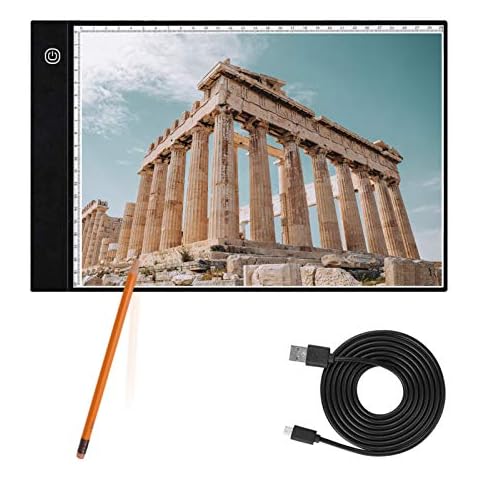 A4 Light Box Adjustable Brightness Light Pad LED Light Board with USB Cable for Diamond DIY Painting, Light Drawing, Sketching Animation X-RAY Cover