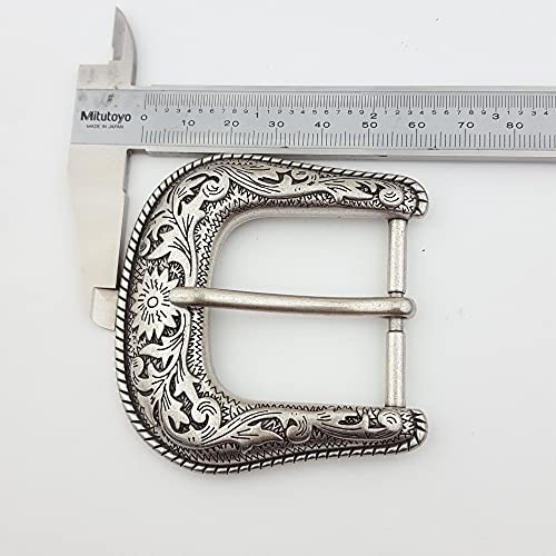 Quality Silver Finish Western Buckle And Loop And Tip Set #TOP2