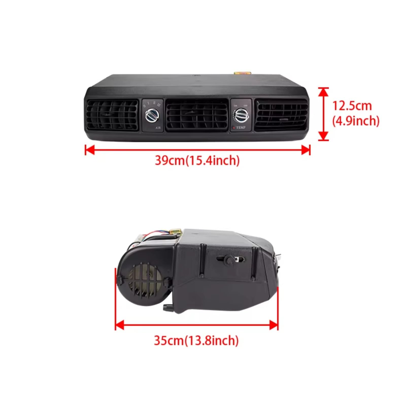 HILLAR Griglia Ventilazione Auto Kit di Sfiato Aria Condizionata Universale Auto Camion Furgoni E Trattori per Jeep Street/Hot Rod Auto d'Epoca | 8PK-12V
