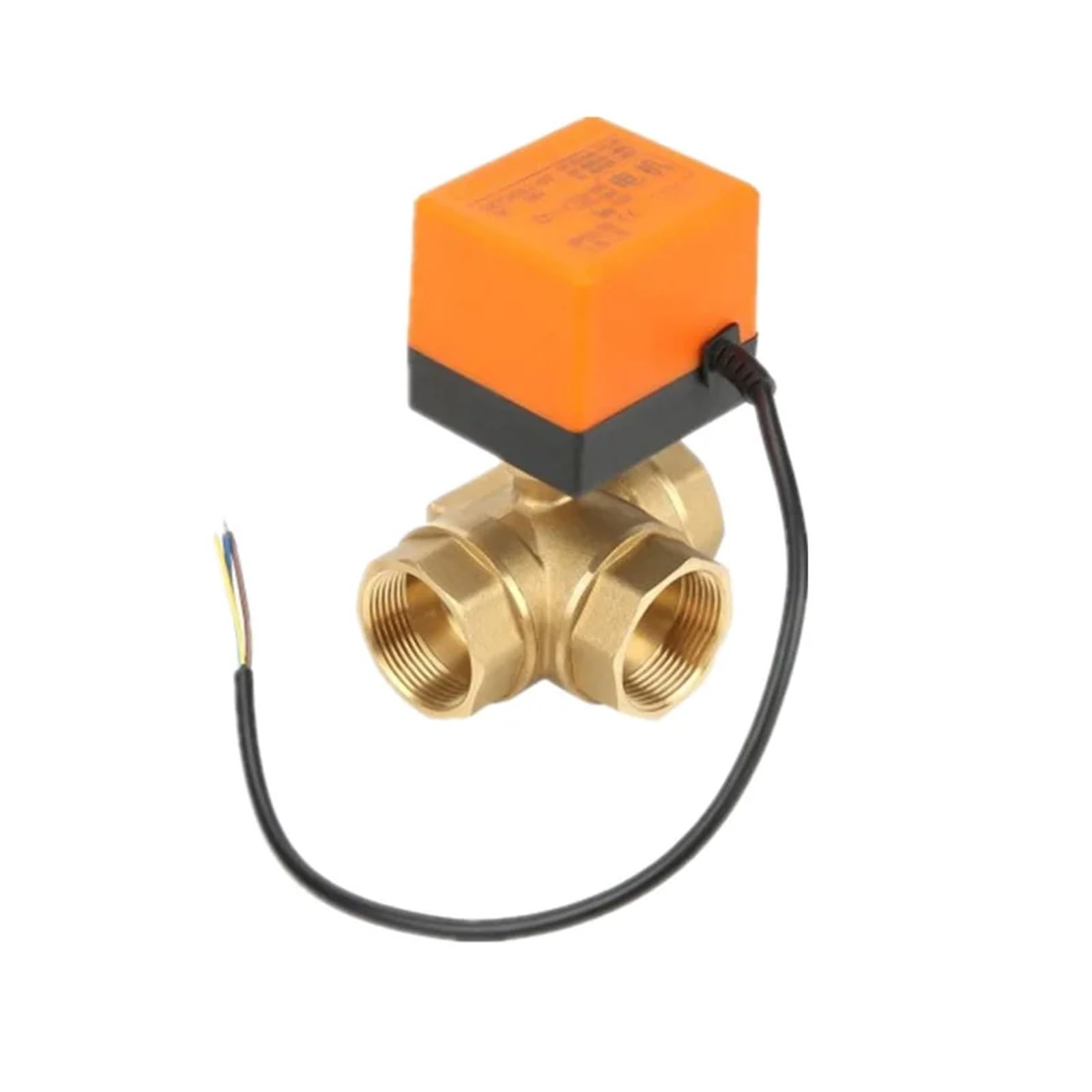 1/2" 3/4" 1" 2" Trójdrożny zawór kulowy z napędem silnikowym 220 V 12 V 24 V 3-żyłowy 2-punktowy zawór kulowy z napędem elektrycznym z mosiądzu Nadaje się do małych przestrzeni(1-1/4",24VAC)