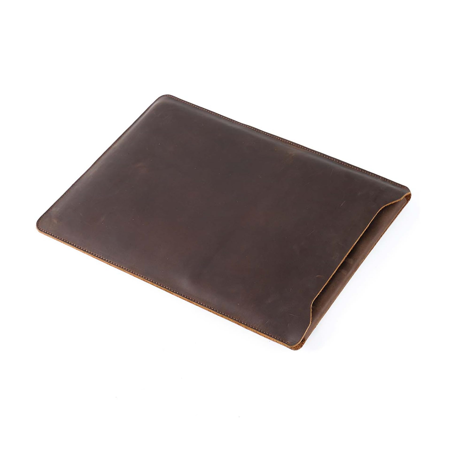 Laptophülle aus echtem Leder für MacBook Pro & Air Fits12, 13, 14 Zoll, Vintage Leder Tablet Innentasche
