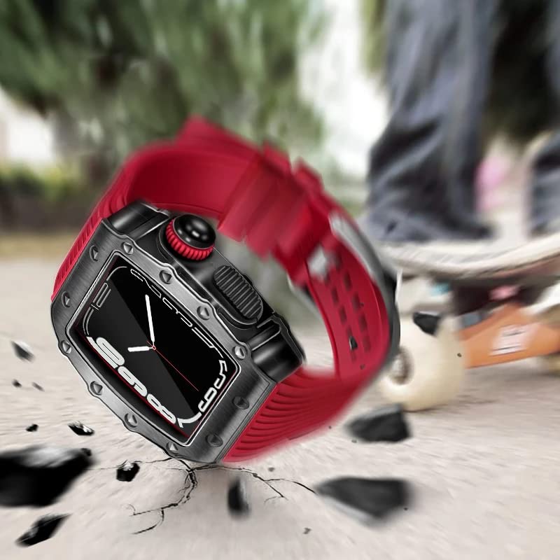 Bracelet caoutchouc Apple Watch protégeant l'écran contre les rayures