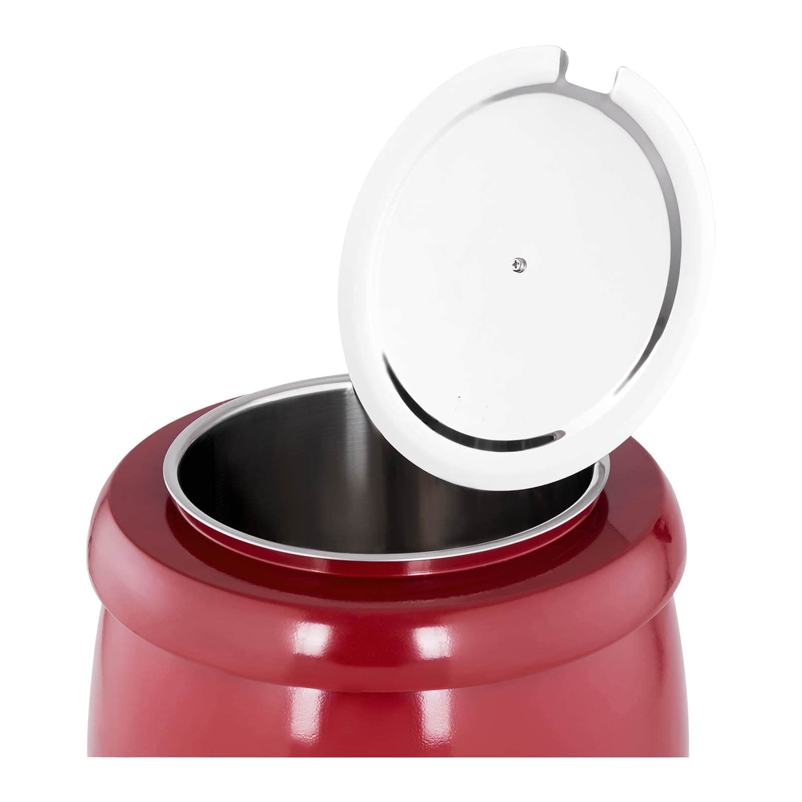 Royal Catering RCST-9404 Soupi?re Électrique Professionnelle Pro (400 W, 10 l, 35-80 °C, Rouge, Acier & Acier inoxydable)