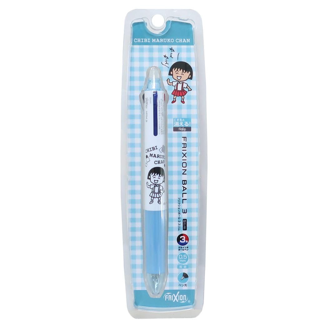 ちびまる子ちゃん　ボールペン　ブルー　ペン　青色　昭和レトロ　昭和　レトロ　レア Amazon | ちびまる子ちゃん[ボールペン]フリクションボール3スリム