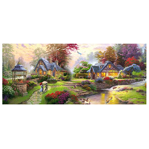 DCIDBEI 110 x 50 cm 5D DIY Diamond Painting Full Round Diamond Painting Large Landscape Countryside Diamond Puzzle Creative Leisure Adults Art