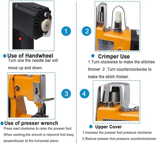 Machine à coudre électrique pour sacs pour stopper les déchirures - 4