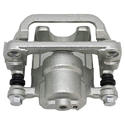 Image of TRQ Front and Rear Brake Caliper Set Zinc Coated Brackets Compatible with 2002-2006 Nissan Altima 2003 Nissan Maxima