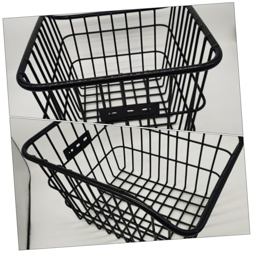 Panier arrière métal résistant et durable avec finition noire anti-corrosion