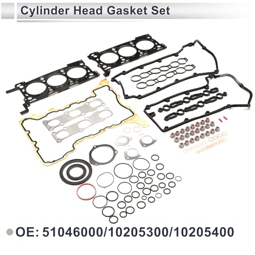 Image of Cylinder Head Gasket Set for Jeep Grand Cherokee 3.0L 2014-2019 Engine Intake Exhaust Valve Cover Gaskets No.68147399AA 1 Set