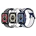 Produktbild FENGLIN Wasserdichtes Silikon Armband Kompatibel mit Apple Watch Armband 44mm 42mm 40mm 38mm,Poröses und Atmungsaktives Armband Kompatibel mit Apple Watch SE/iWatch Serie 6/5/4/3/2/1.
